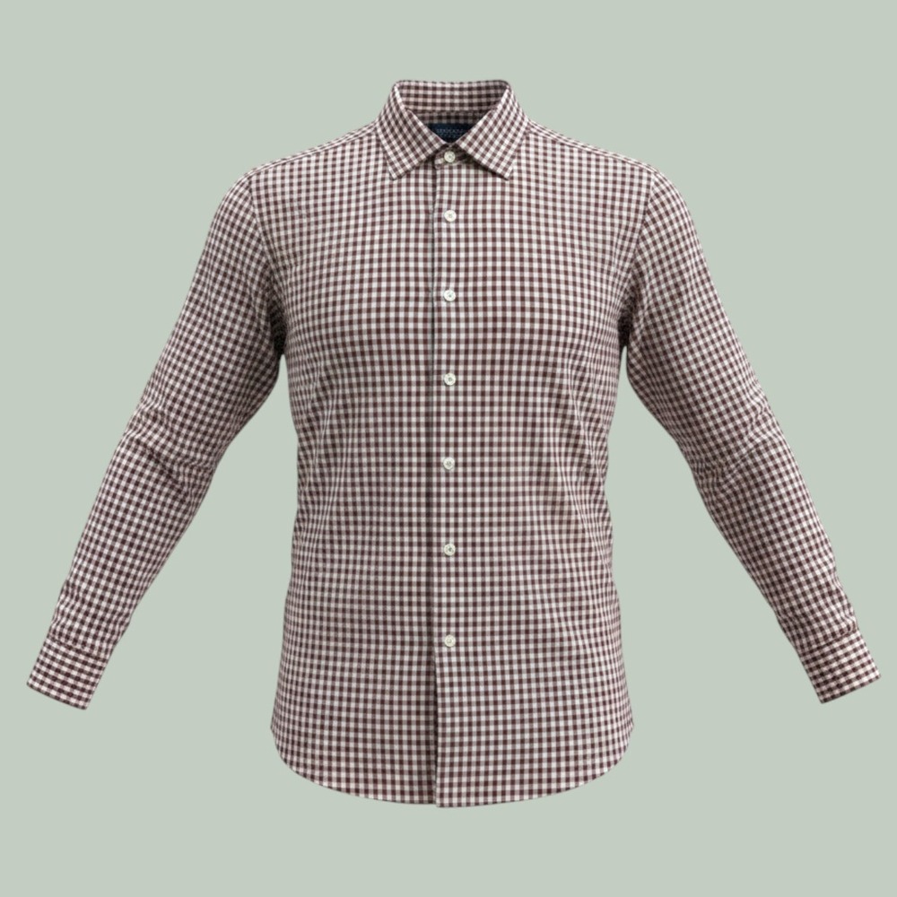 Brooks Brothers Button Up Shirt Men M 15.5 34/35 Gingham Check Slim Fit 346